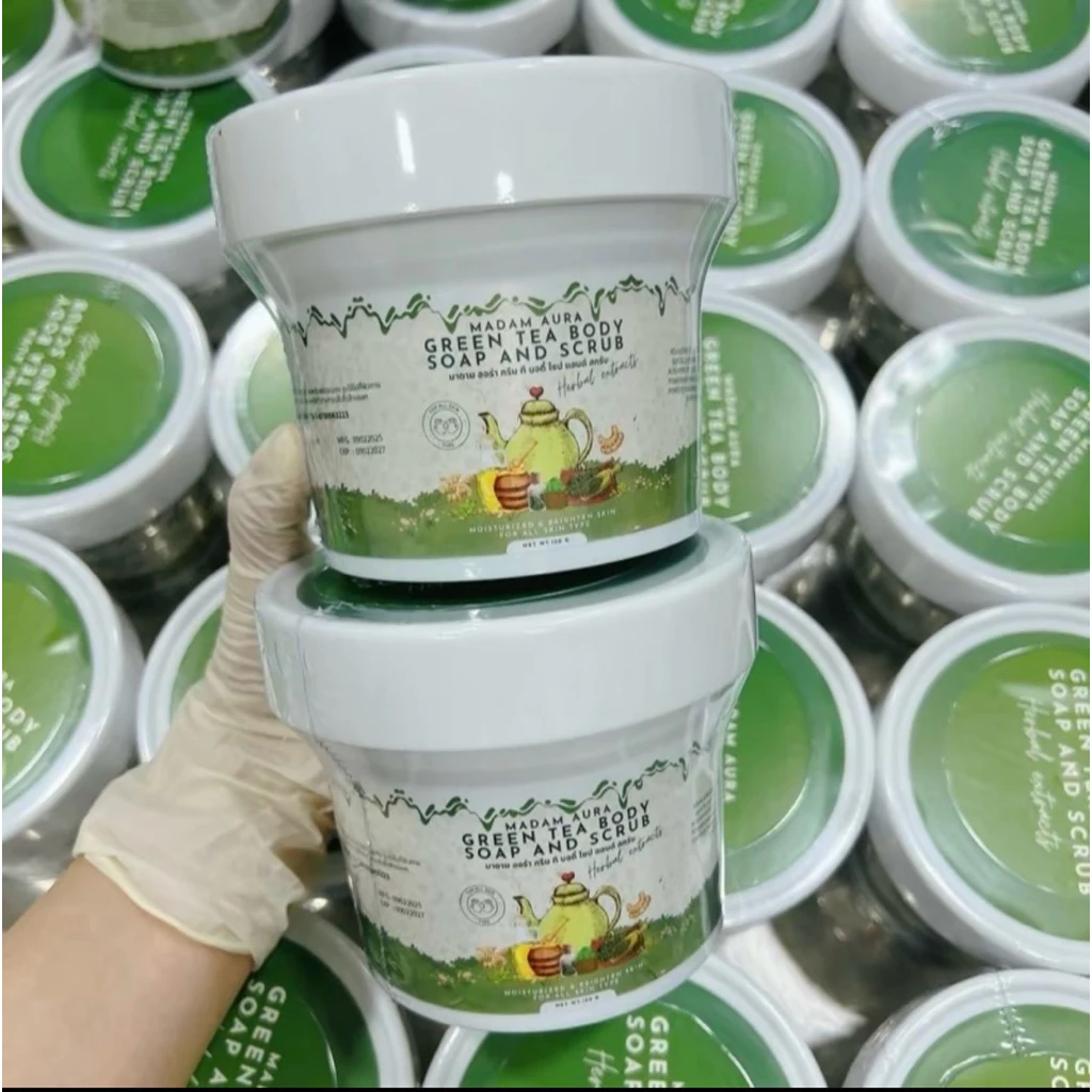 Madame Aura Green Tea Scrub | مقشر مادام أورا بالشاي الأخضر Goodthings.bkk